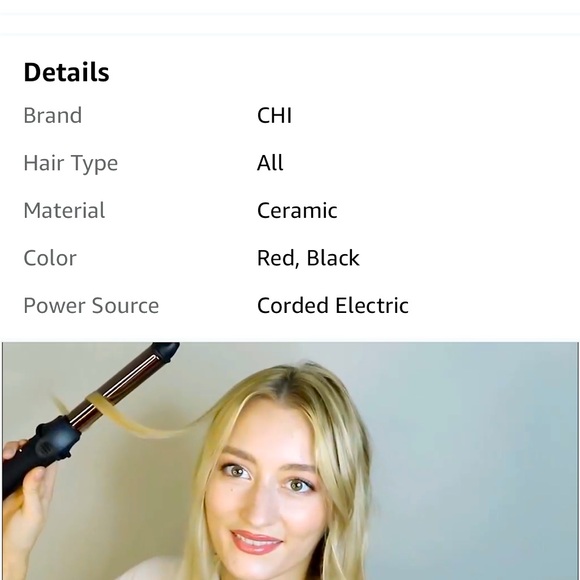 NIB CHI Lava Spin N Curl, 1” Barrel Professional Curling Iron - Black/Red - Picture 4 of 4